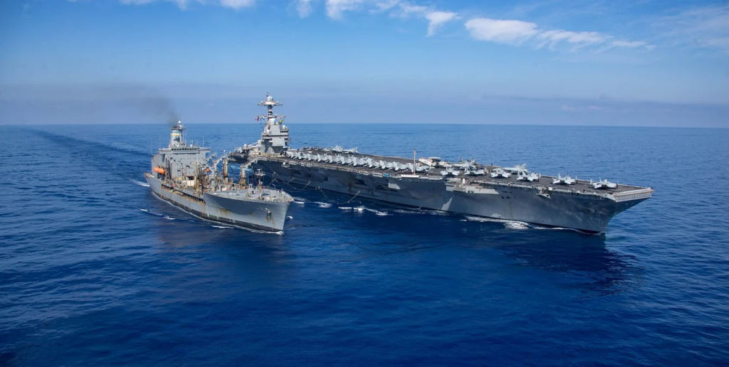 Estados Unidos desplegó su mayor portaaviones en el Caribe en plena escalada con Venezuela