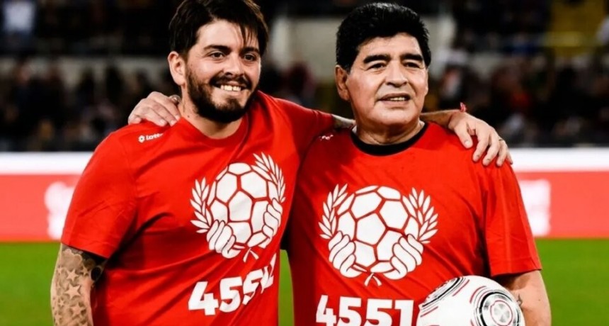 La despedida de Diego Maradona Jr a su padre: 