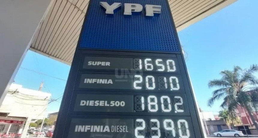 YPF aument&oacute; sus combustibles un 6% promedio: c&oacute;mo qued&oacute; la pizarra en la ciudad 