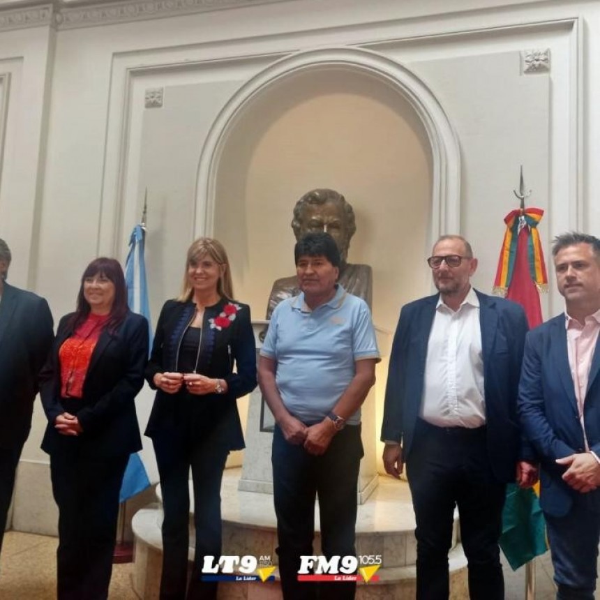 Alejandra Rodenas recibi&oacute; a Evo Morales en la Casa Gris 