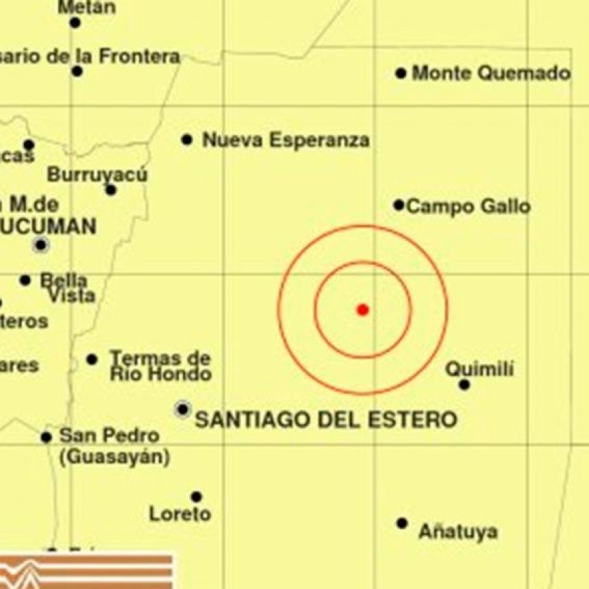 Un fuerte temblor de 4.2 grados sacudió a la provincia de Santiago del Estero