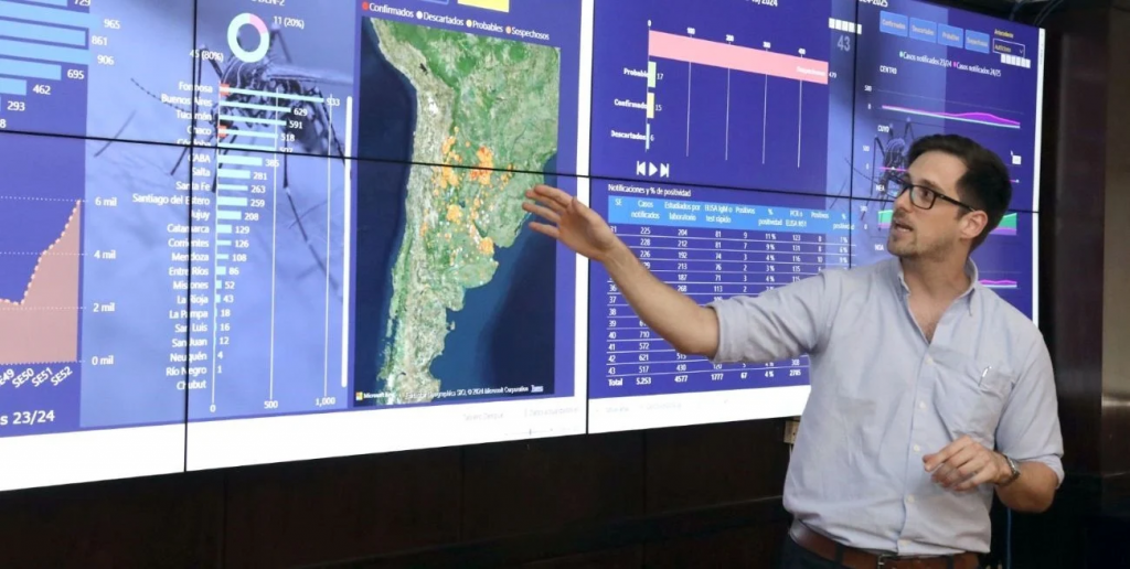 Dengue: Nación habilitó una sala de situación con datos de todo el país