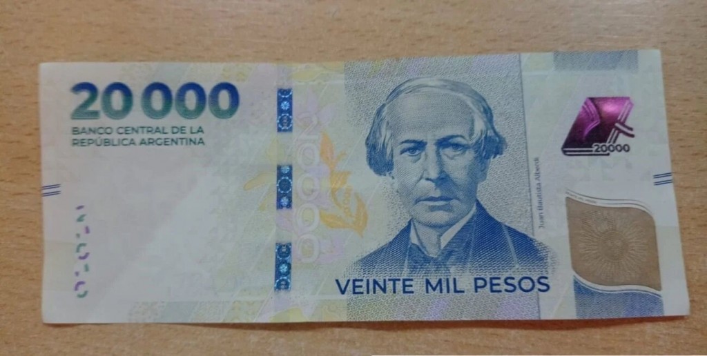 El billete de 20.000 ya está circulando en Santa Fe