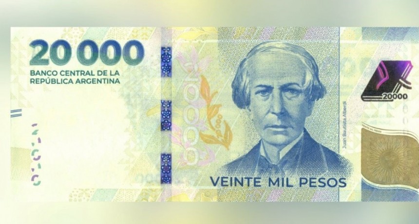 Presentaron el nuevo billete de $ 20.000: cuándo entra en circulación 