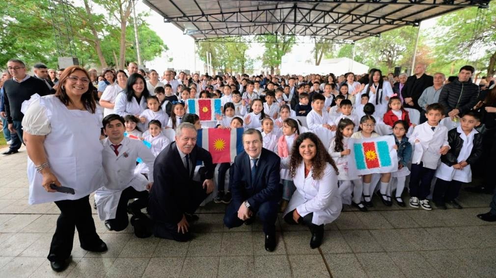 Zamora inauguró obras en Pozo Hondo y destacó la fuerte inversión en educación del Gobierno Provincial