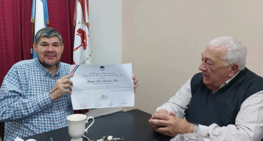 Sosa recibió al padre Pepi y destacó su rol en la Convención Reformadora