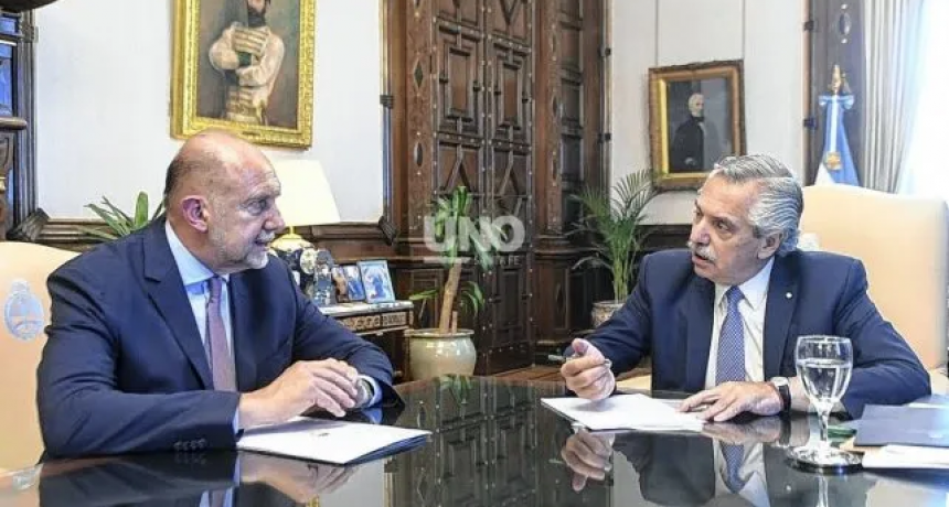 Seguridad, hidrov&iacute;a y la sequ&iacute;a en el campo, los ejes del encuentro entre Perotti y Fern&aacute;ndez 