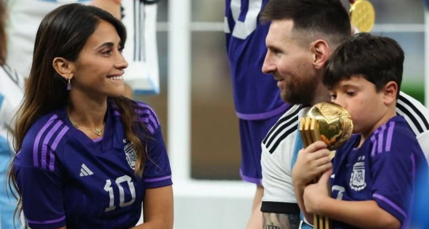 "Al fin se dio, sos campe&oacute;n del mundo": el mensaje de Antonela Roccuzzo a Messi