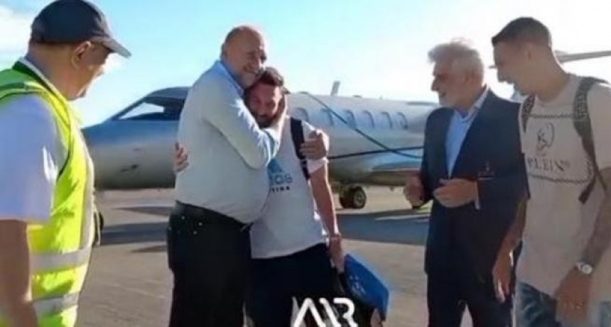 Omar Perotti recibi&oacute; a Lionel Messi y &Aacute;ngel Di Mar&iacute;a en Rosario